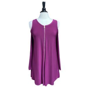 Plum Cold Shoulder Dress